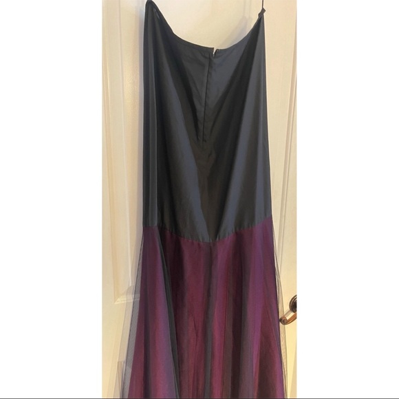 Jovani Maxi Skirt Burgundy/Black - Picture 5 of 5